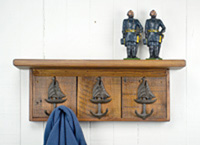 Sailboat coat rack